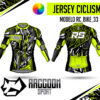 jersey ciclismo Manga larga -raccoon sport tela deportiva fresca y resistente