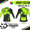 jersey ciclismo Manga larga -raccoon sport tela deportiva fresca y resistente