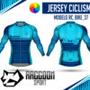 jersey ciclismo Manga larga -raccoon sport tela deportiva fresca y resistente