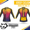 jersey ciclismo Manga larga -raccoon sport tela deportiva fresca y resistente