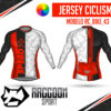 jersey ciclismo Manga larga -raccoon sport tela deportiva fresca y resistente
