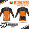 jersey ciclismo Manga larga -raccoon sport tela deportiva fresca y resistente