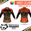 jersey ciclismo Manga larga -raccoon sport tela deportiva fresca y resistente