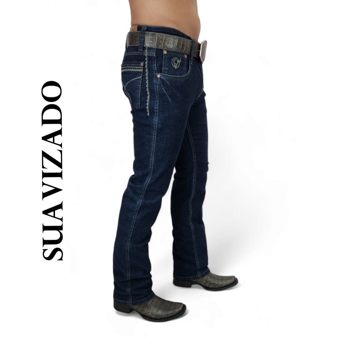 SUAVIZADO PANTALON VAQUERO BADBULL pantalón vaquero para bota badbull