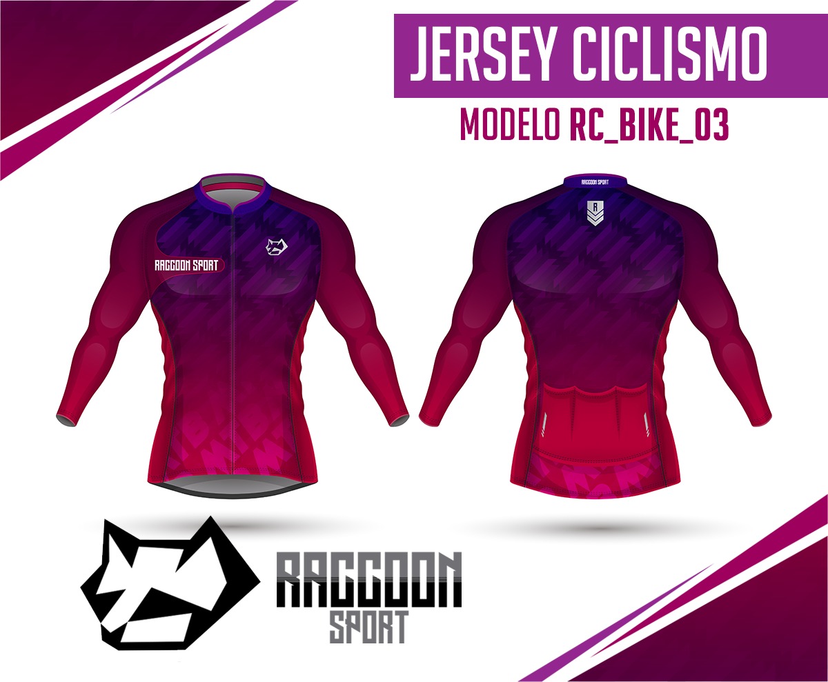 jersey ciclismo manga larga raccoon sport