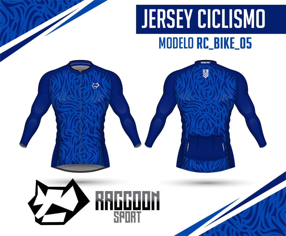 jersey ciclismo manga larga raccoon sport