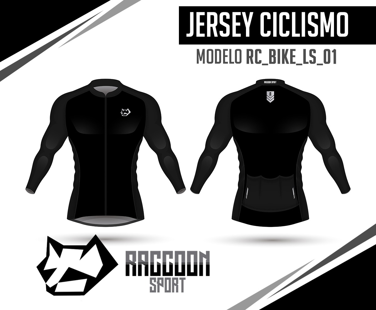 jersey ciclismo manga larga raccoon sport
