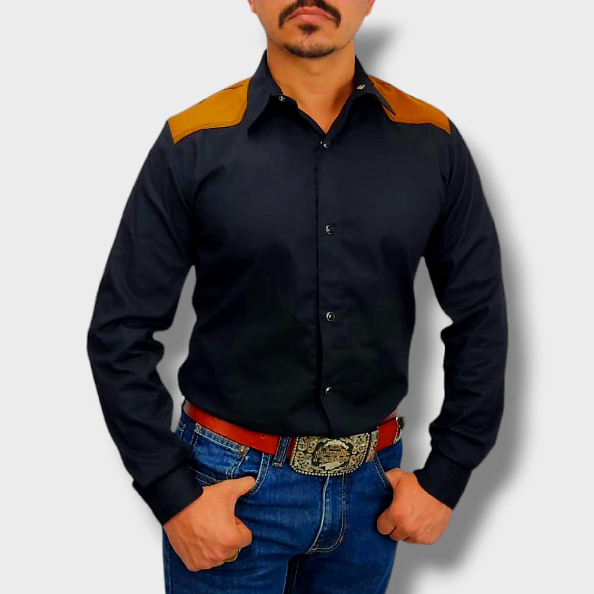 camisa vaquera para caballero.