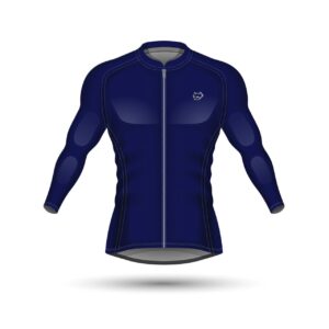 Ciclismo Azul Marino Manga Larga