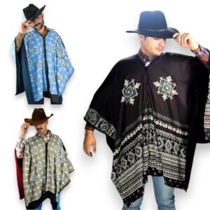 Poncho Unisex Gabán, Jorongo Unitalla La Pura Leche-