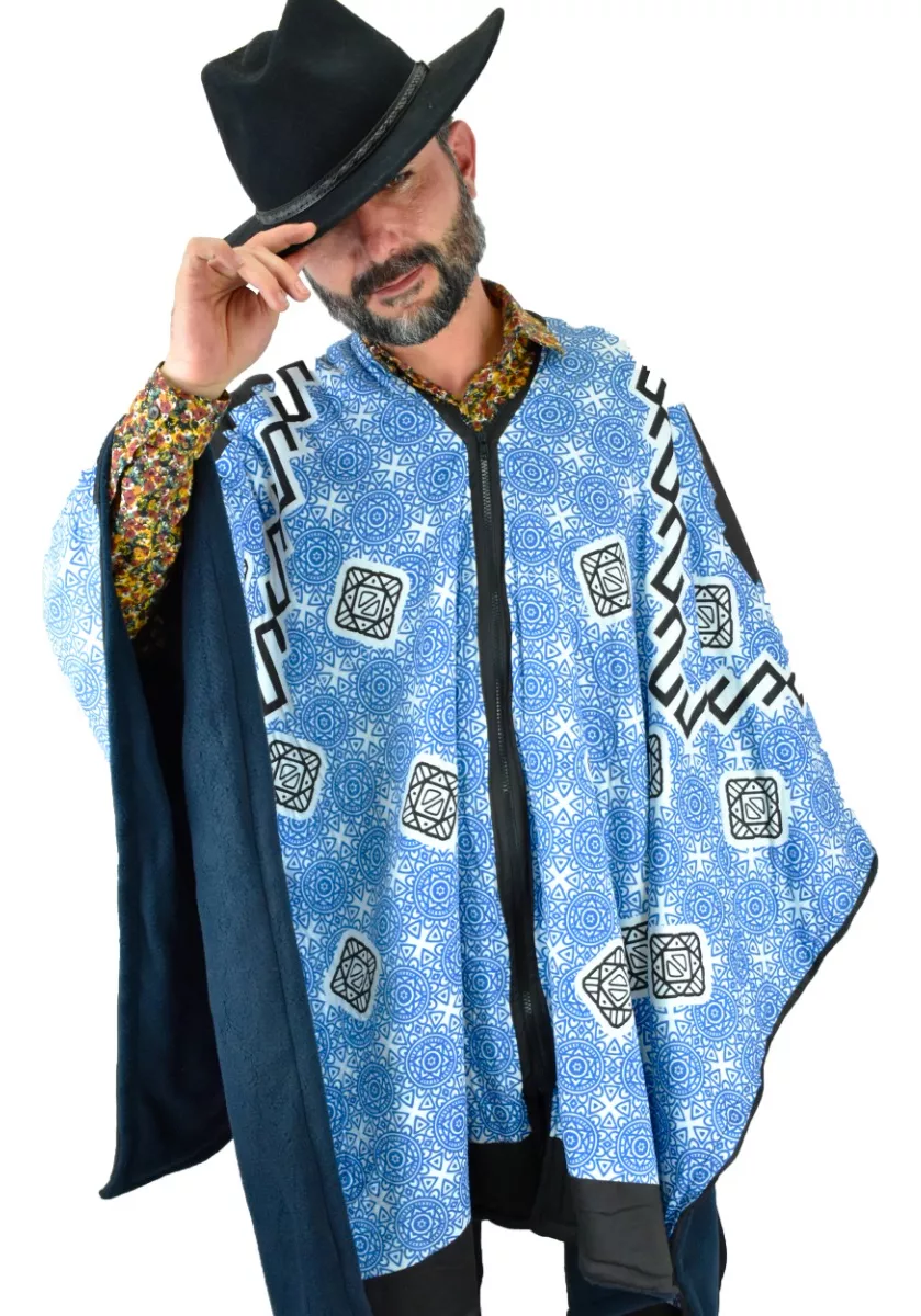 Poncho Unisex Gabán, Jorongo Unitalla La Pura Leche- Poncho Unisex Gabán, Jorongo Unitalla La Pura Leche-