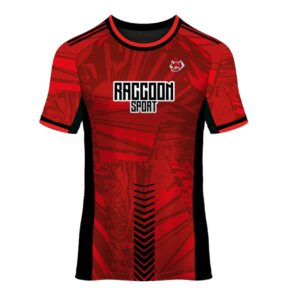 playera deportiva raccoon sport manga corta diseños estampados para futboll