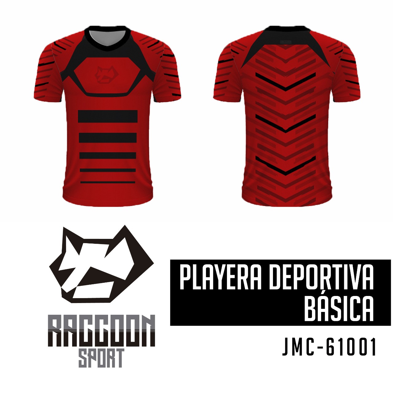 JMC-61001 playera deportiva raccoon sport manga corta diseños estampados para futboll playera deportiva raccoon sport manga corta diseños estampados para futboll