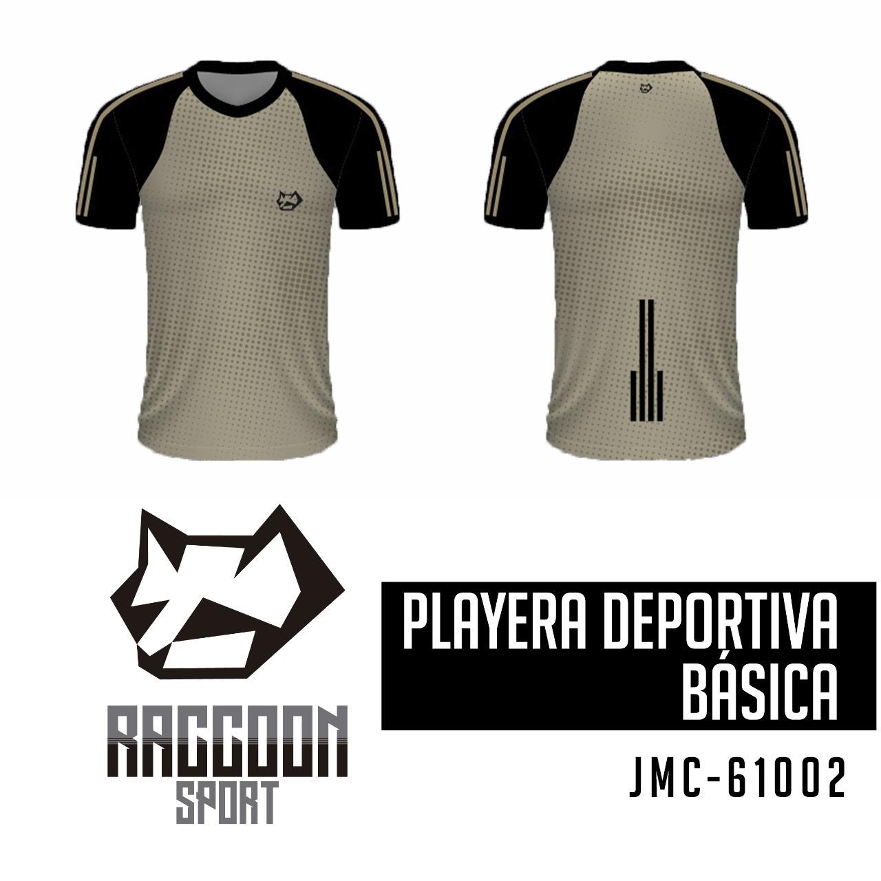 JMC-61002 playera deportiva raccoon sport manga corta diseños estampados para futboll playera deportiva raccoon sport manga corta diseños estampados para futboll