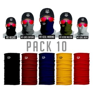 Mascara Tubular, bandana, raccoon sport, paquete de 10 tipo buff
