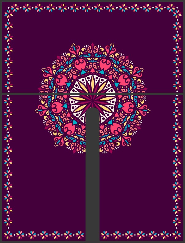 MANDALA-01 Poncho Unisex Gabán, Jorongo Unitalla La Pura Leche- Poncho Unisex Gabán, Jorongo Unitalla La Pura Leche-