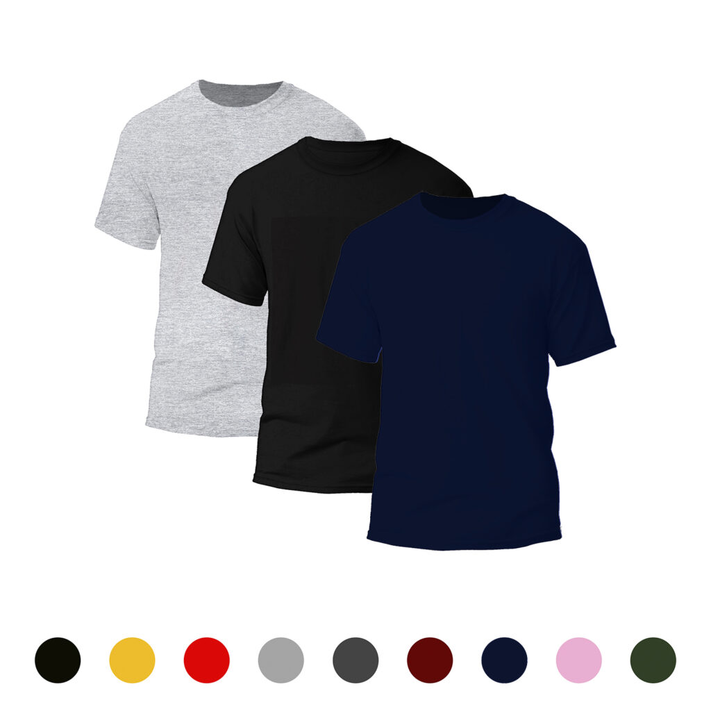 PLAYERA LIGERA BASICA COLORES LISOS-