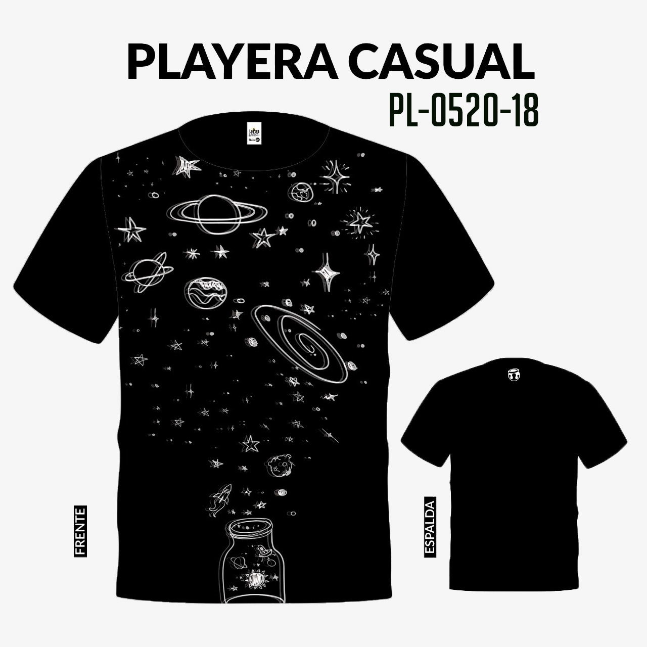 PL-0520-18 Playera de la galaxia, playera estampada - La pura leche Playera de la galaxia, playera estampada - La pura leche