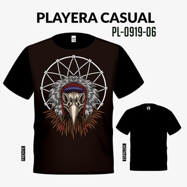 Playera de cuervo, playera estampada - La pura leche