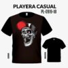 Playera de calavera, playera estampada - La pura leche