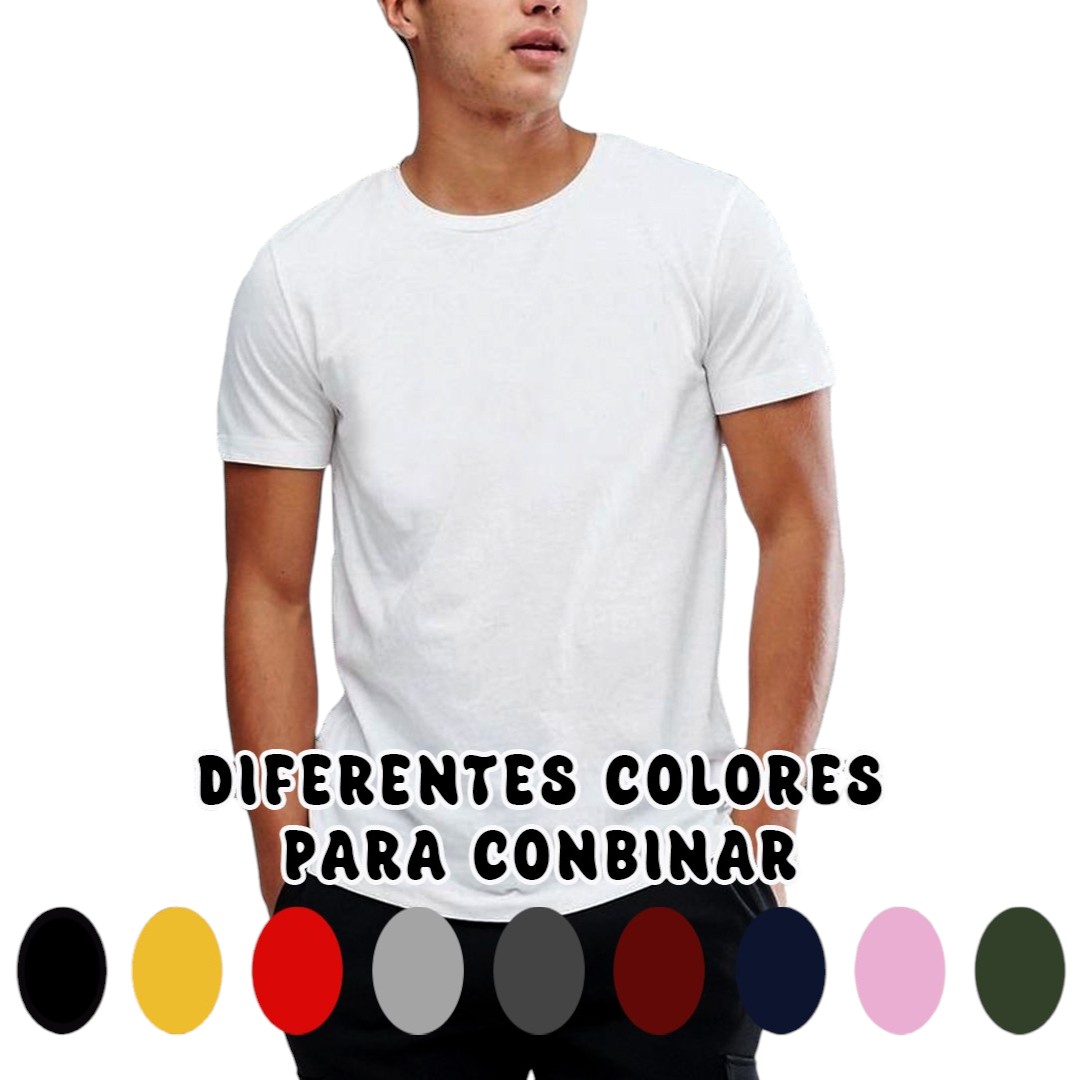 PLAYERA LIGERA BASICA COLORES LISOS¡ PLAYERA LIGERA BASICA COLORES LISOS