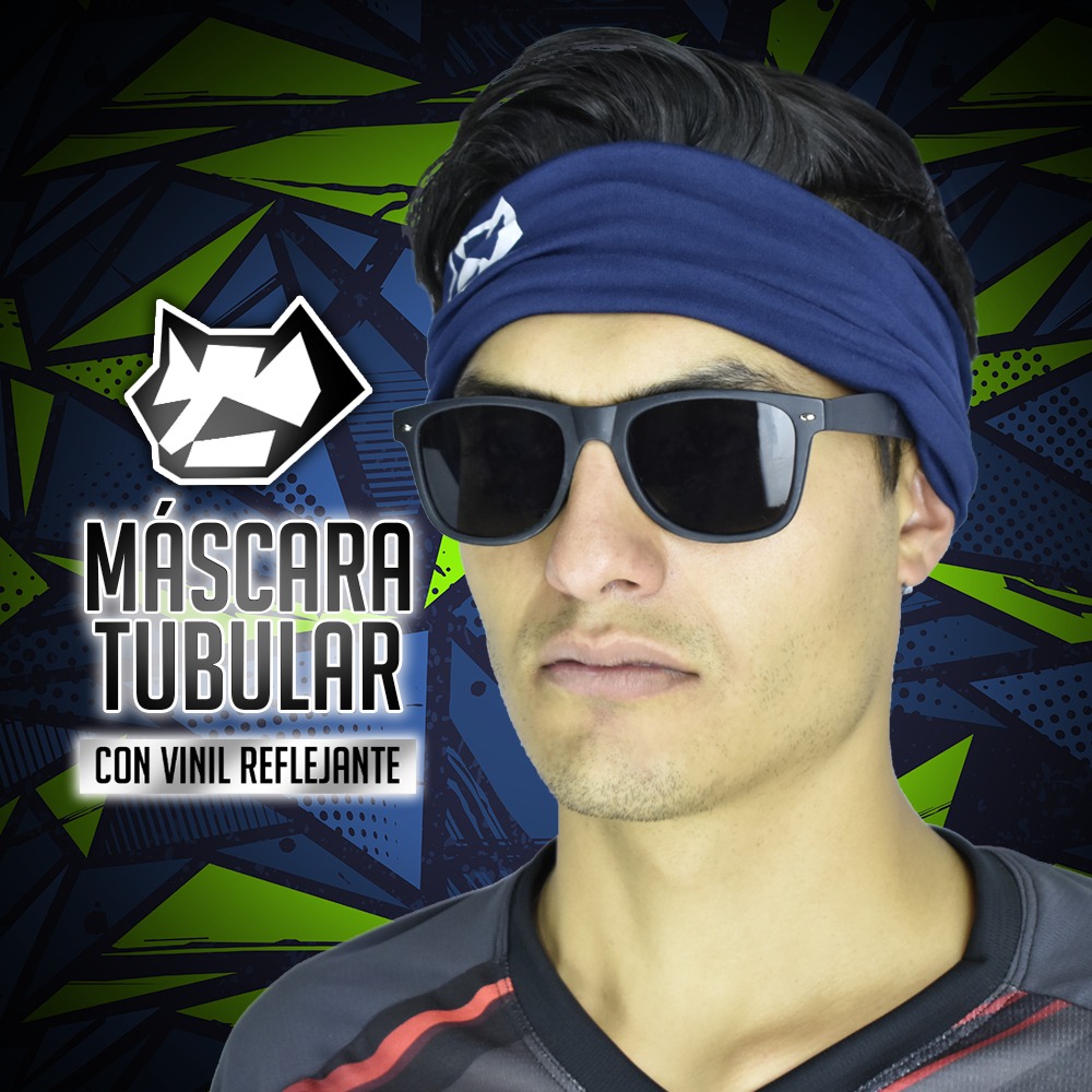mascara tubular, bandana tipo buff lisos mayoreo raccoon sport
