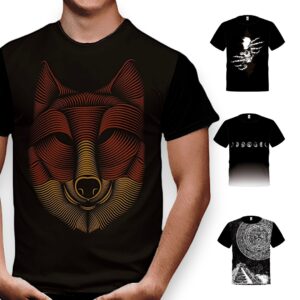 playera casual con estampados para hombre-Photoroom