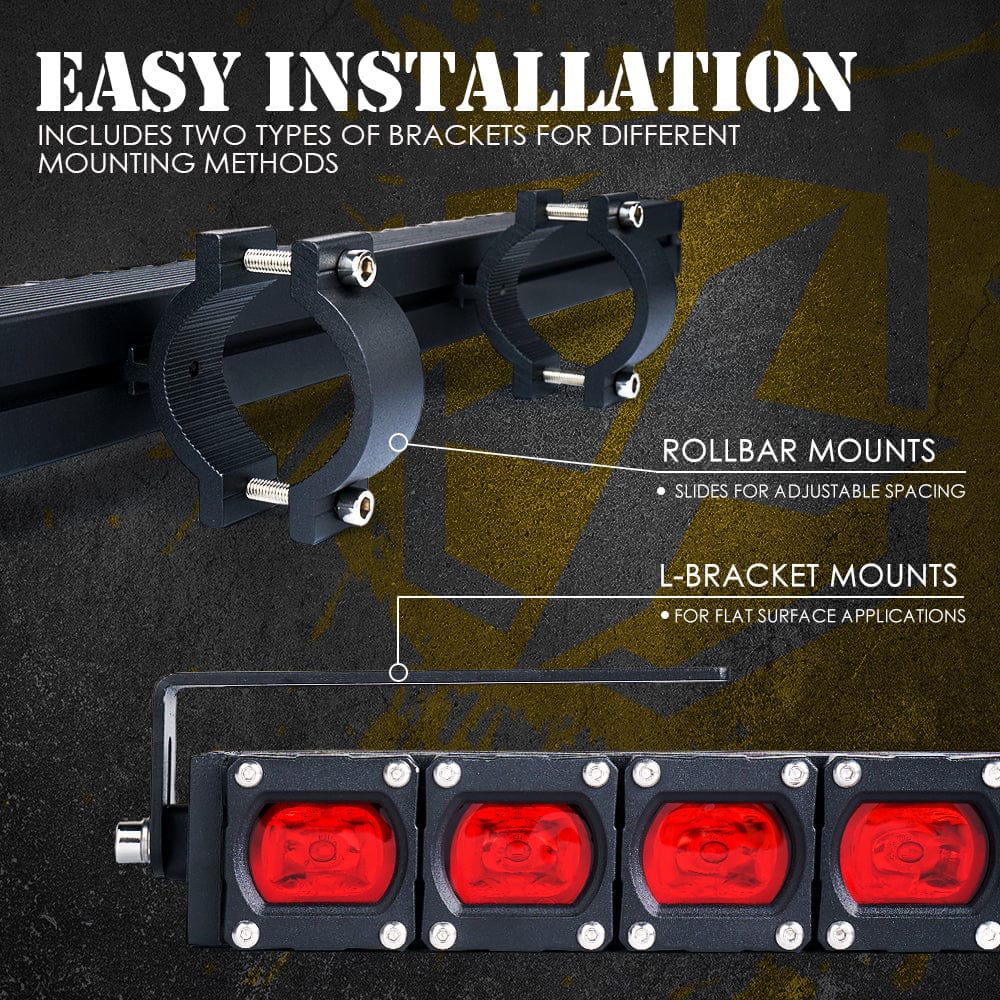 Barra De Luces Chase De 36″ Pulgadas | Serie Rx Jeep Todoterreno