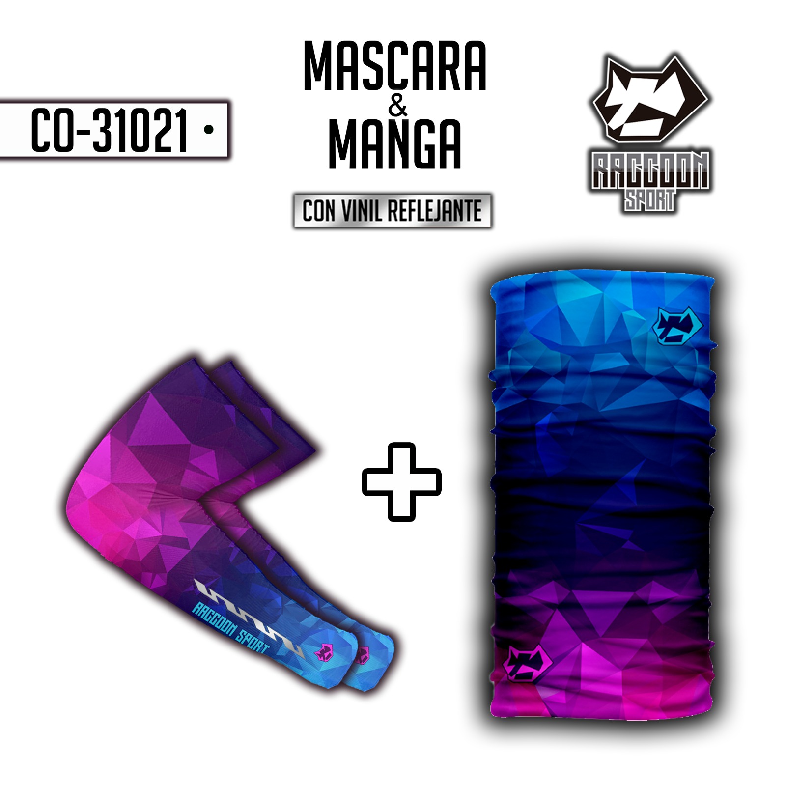 Paquete de manga y mascara (buff)