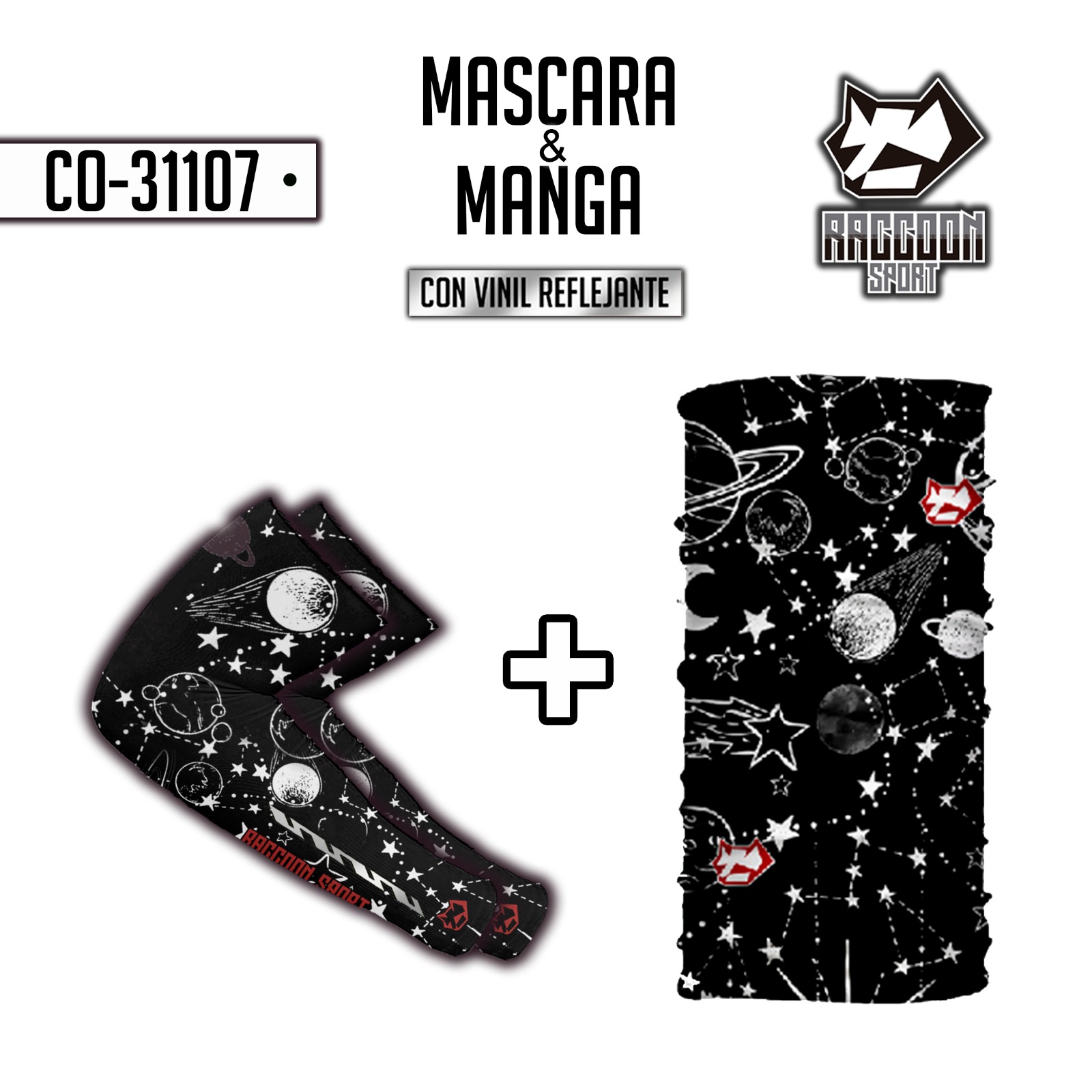 Paquete de manga y mascara (buff)