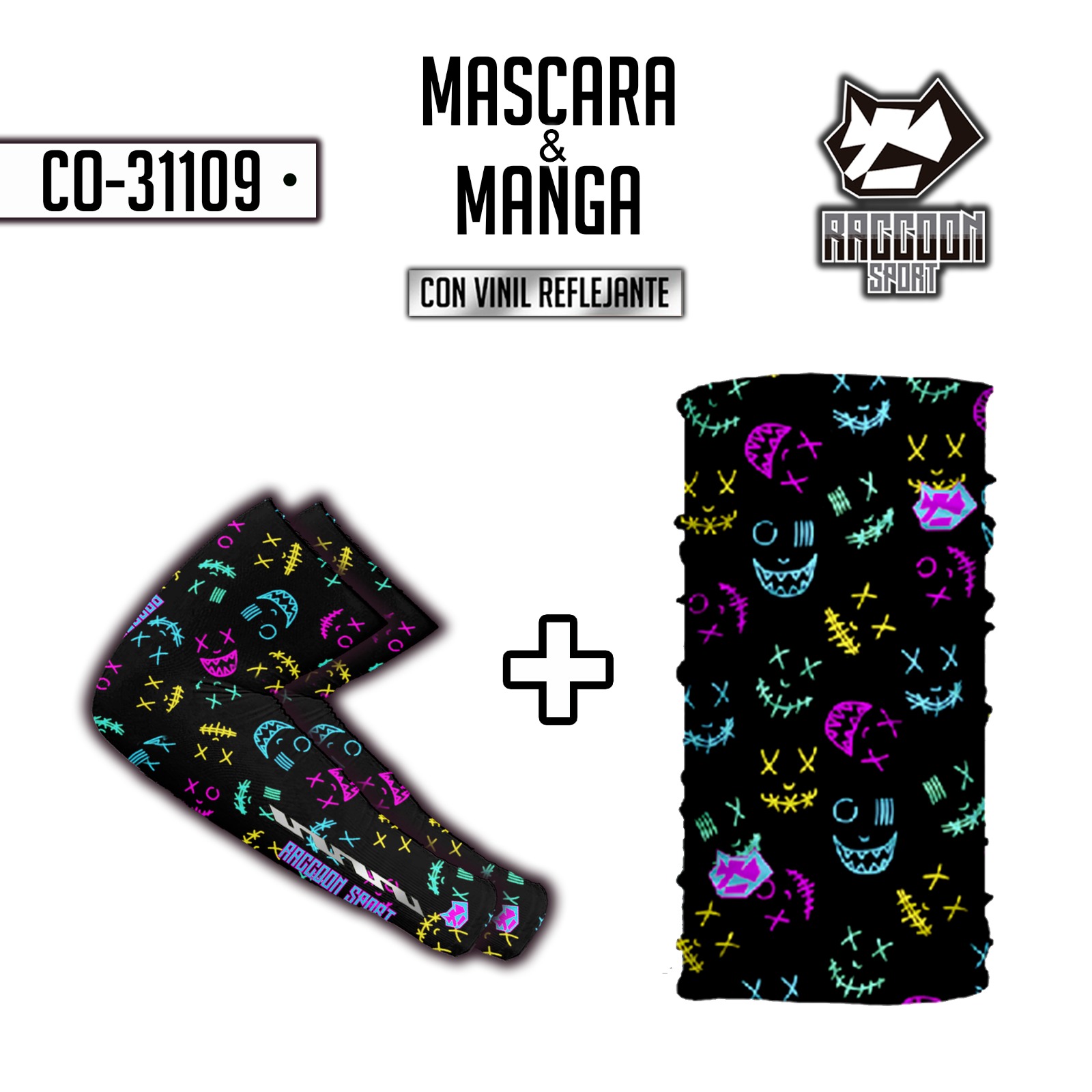 Paquete de manga y mascara (buff)