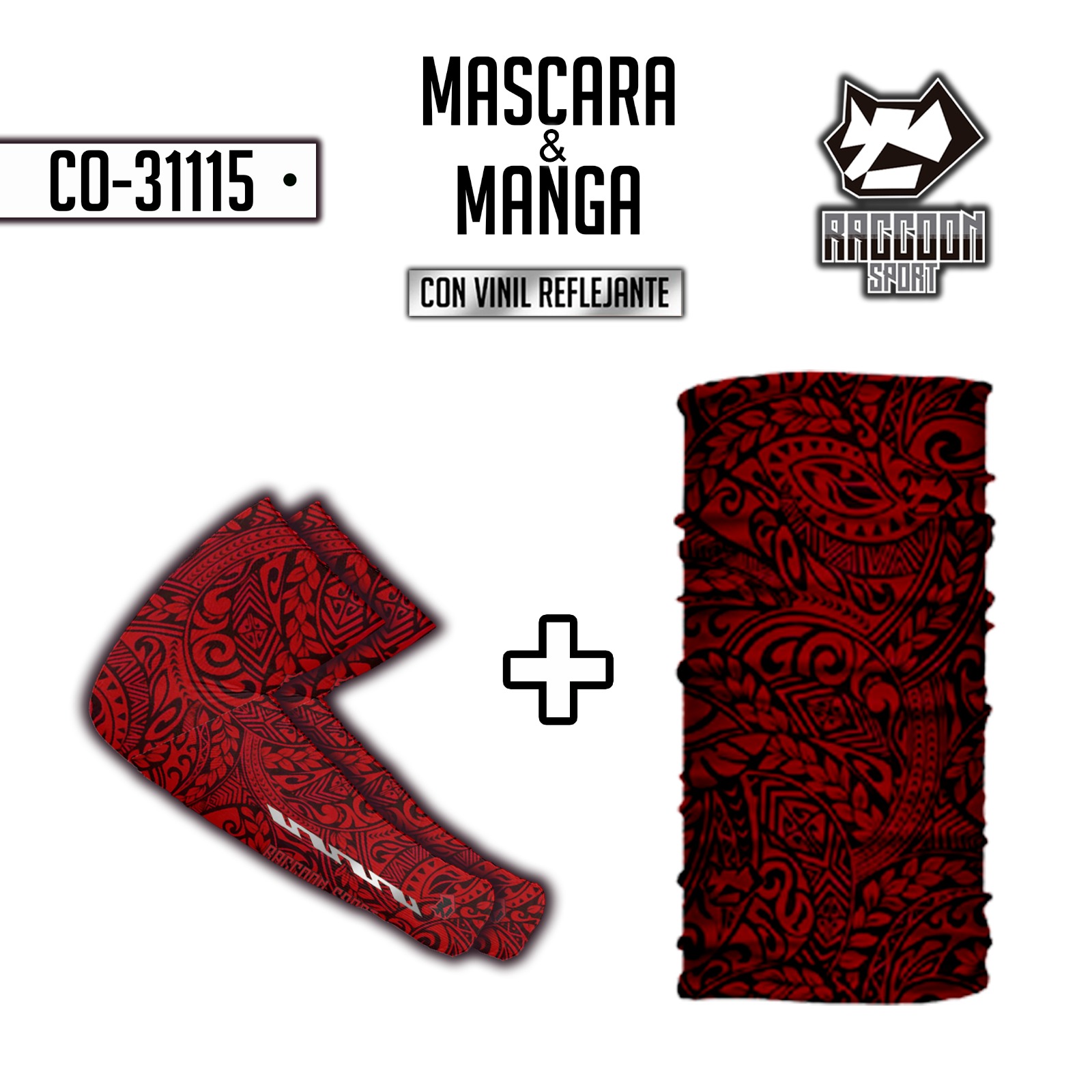 Paquete de manga y mascara (buff)