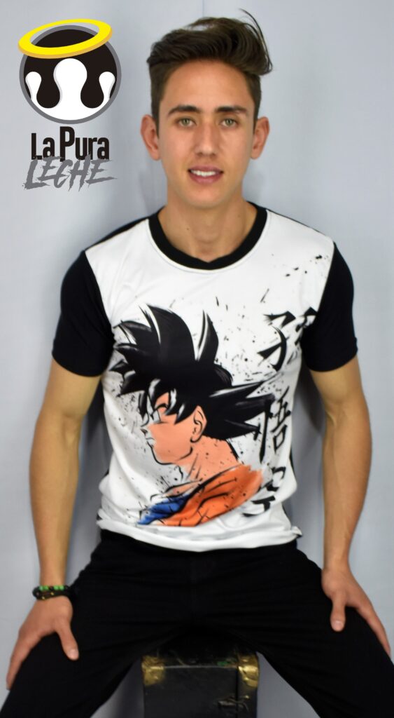 playera goku casual con estampados para hombre-