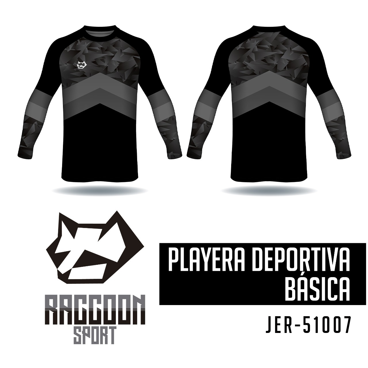 JER-51007 Jersey Playera deportiva, raccoon sport Jersey Playera deportiva, raccoon sport