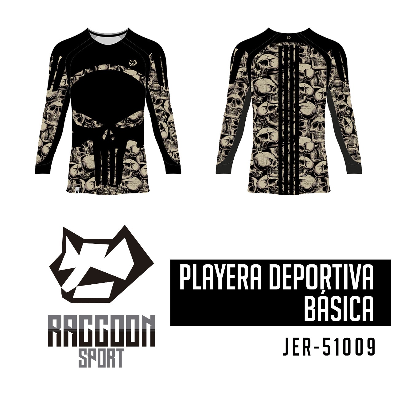 JER-51009 Jersey Playera deportiva, raccoon sport Jersey Playera deportiva, raccoon sport
