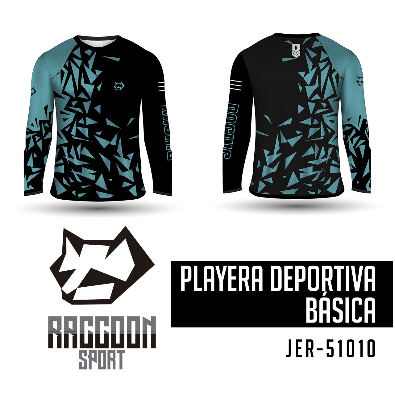 JER-51010 Jersey Playera deportiva, raccoon sport Jersey Playera deportiva, raccoon sport