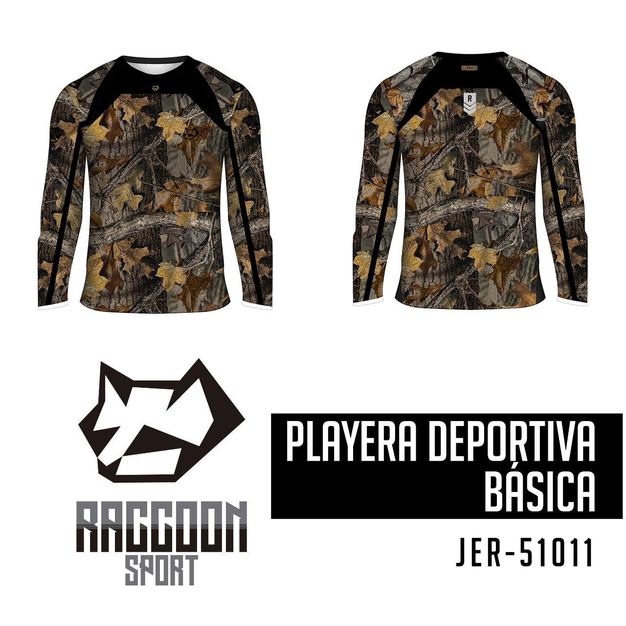 JER-51011 Jersey Playera deportiva, raccoon sport Jersey Playera deportiva, raccoon sport