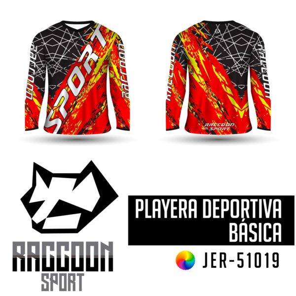 Jersey Playera deportiva, raccoon sport