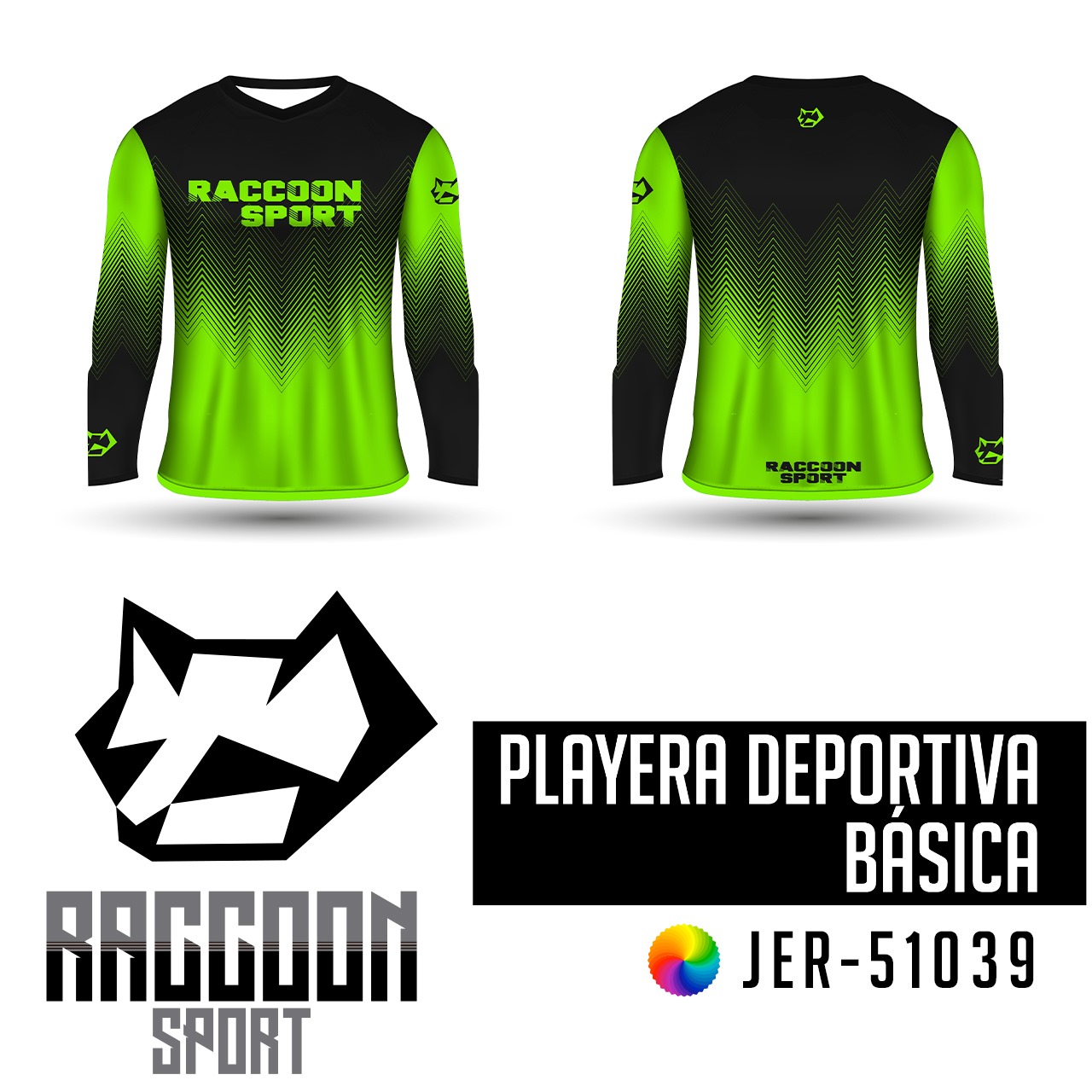 JER-51039 Jersey Playera deportiva, raccoon sport Jersey Playera deportiva, raccoon sport