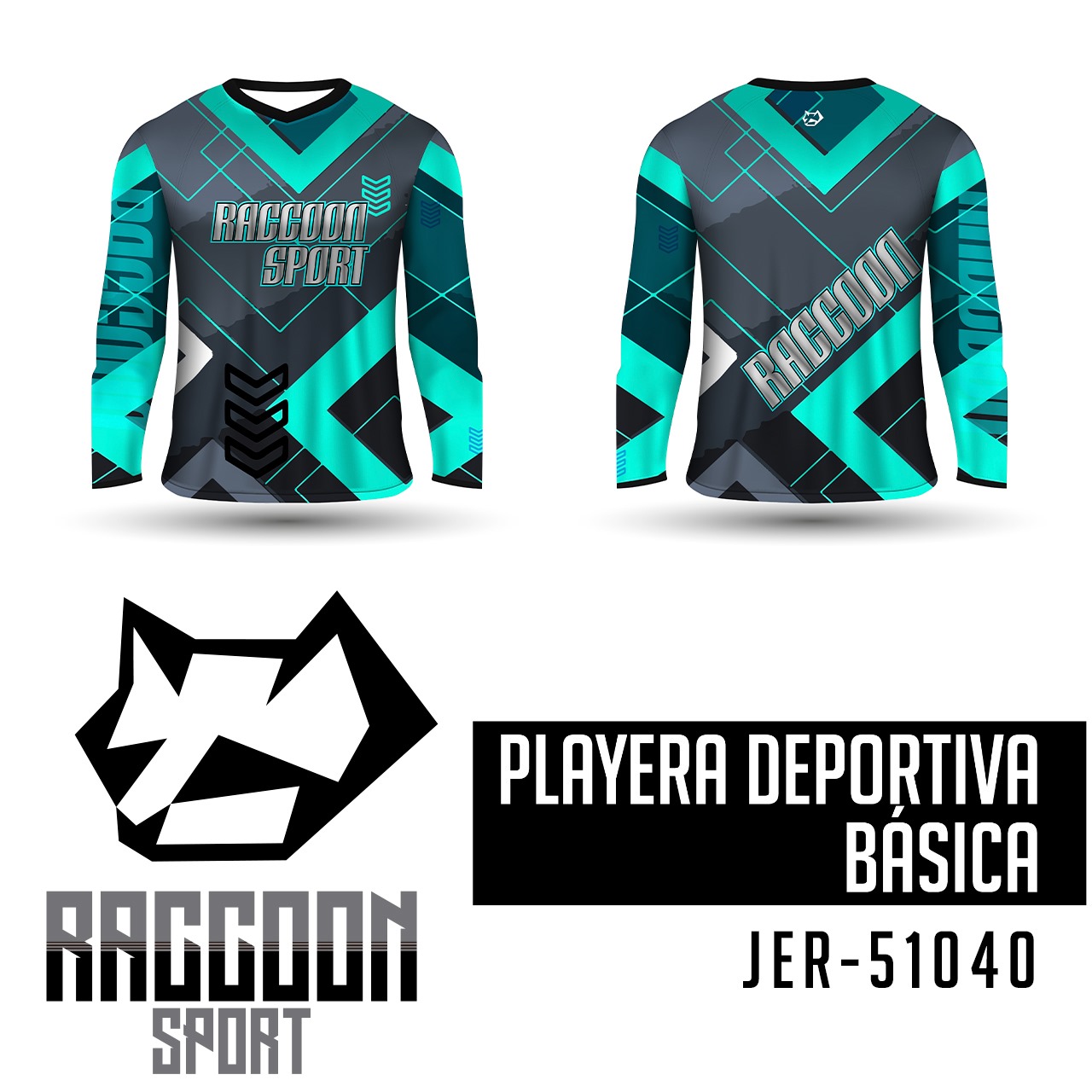 JER-51040 Jersey Playera deportiva, raccoon sport Jersey Playera deportiva, raccoon sport