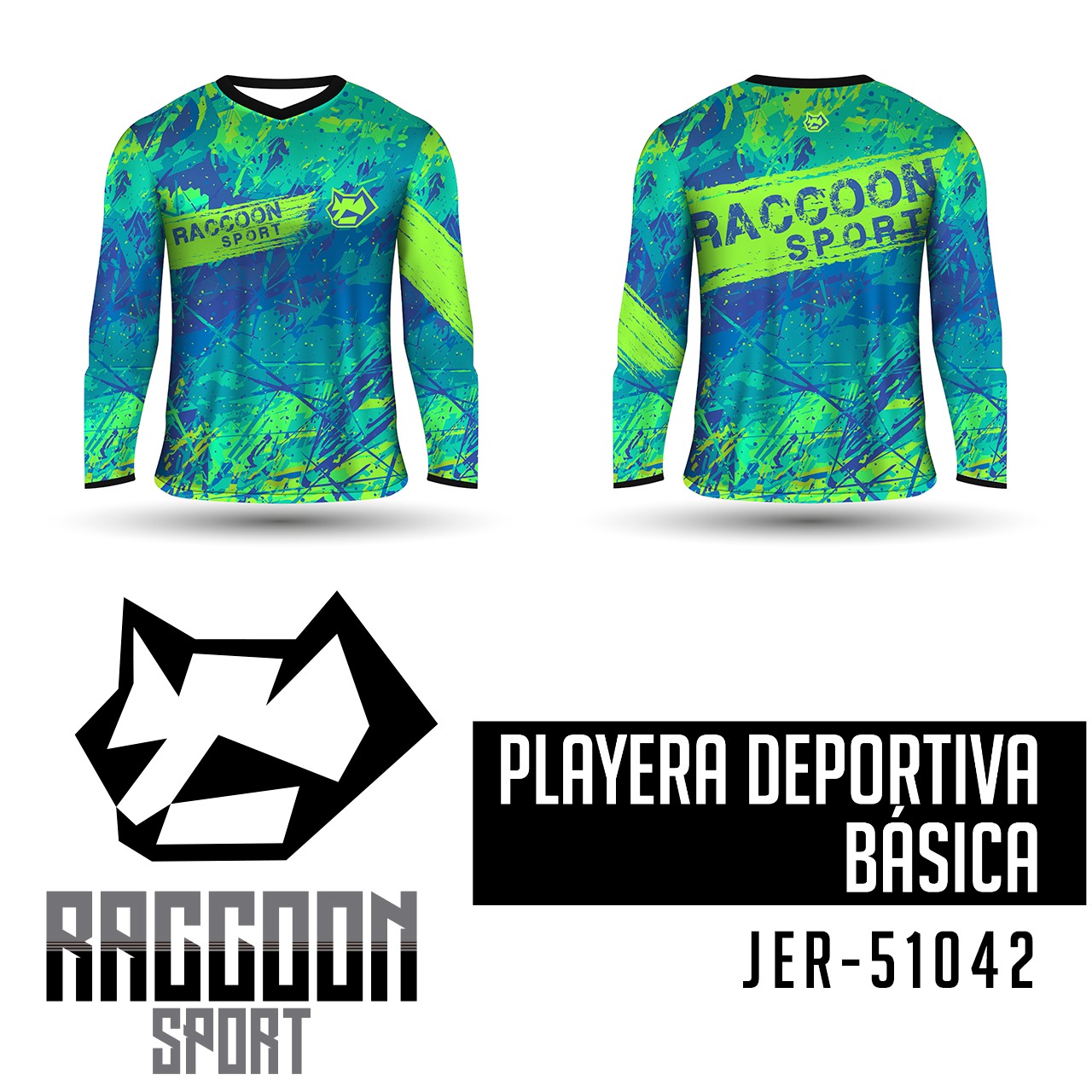 JER-51042 Jersey Playera deportiva, raccoon sport Jersey Playera deportiva, raccoon sport