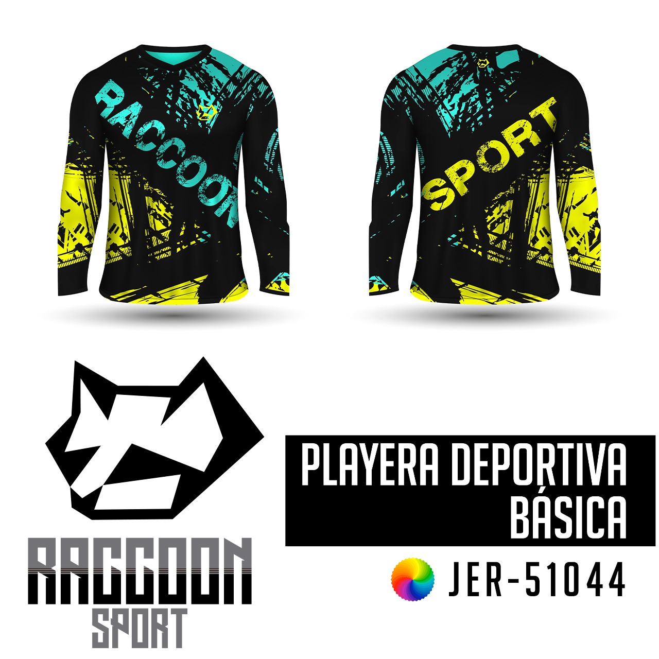 JER-51044 Jersey Playera deportiva, raccoon sport Jersey Playera deportiva, raccoon sport
