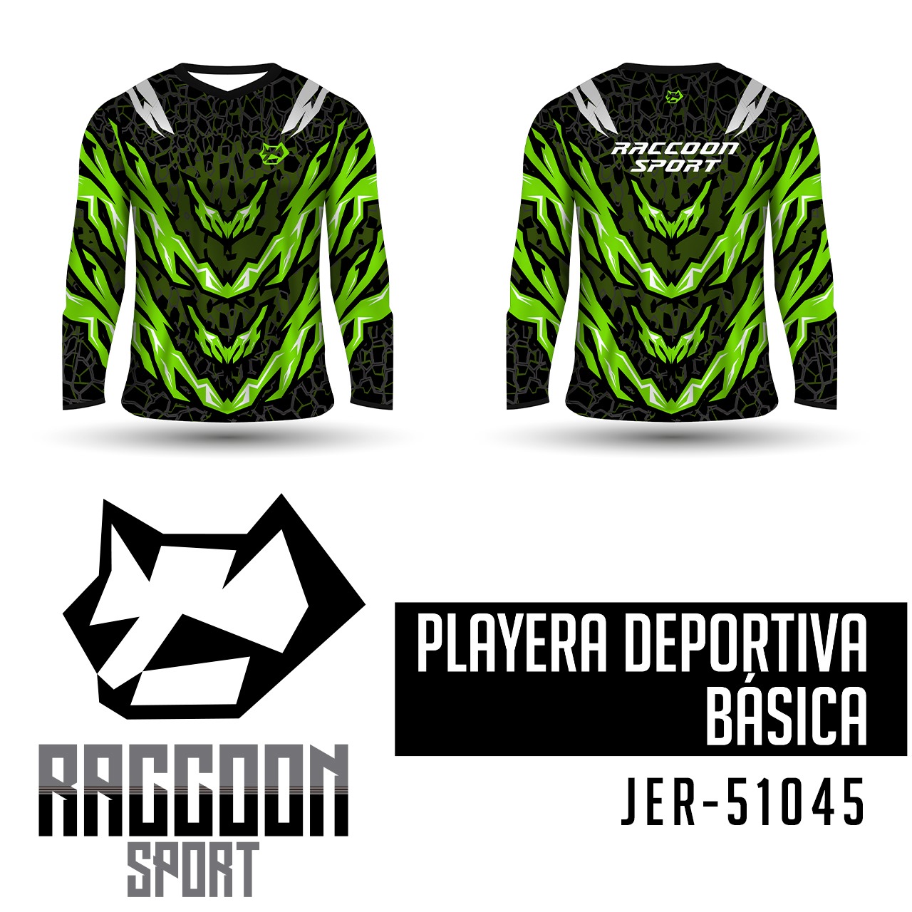 JER-51045 Jersey Playera deportiva, raccoon sport Jersey Playera deportiva, raccoon sport