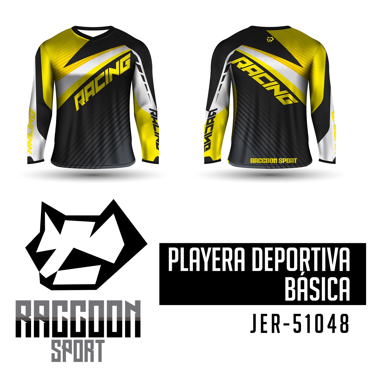 JER-51048 Jersey Playera deportiva, raccoon sport Jersey Playera deportiva, raccoon sport
