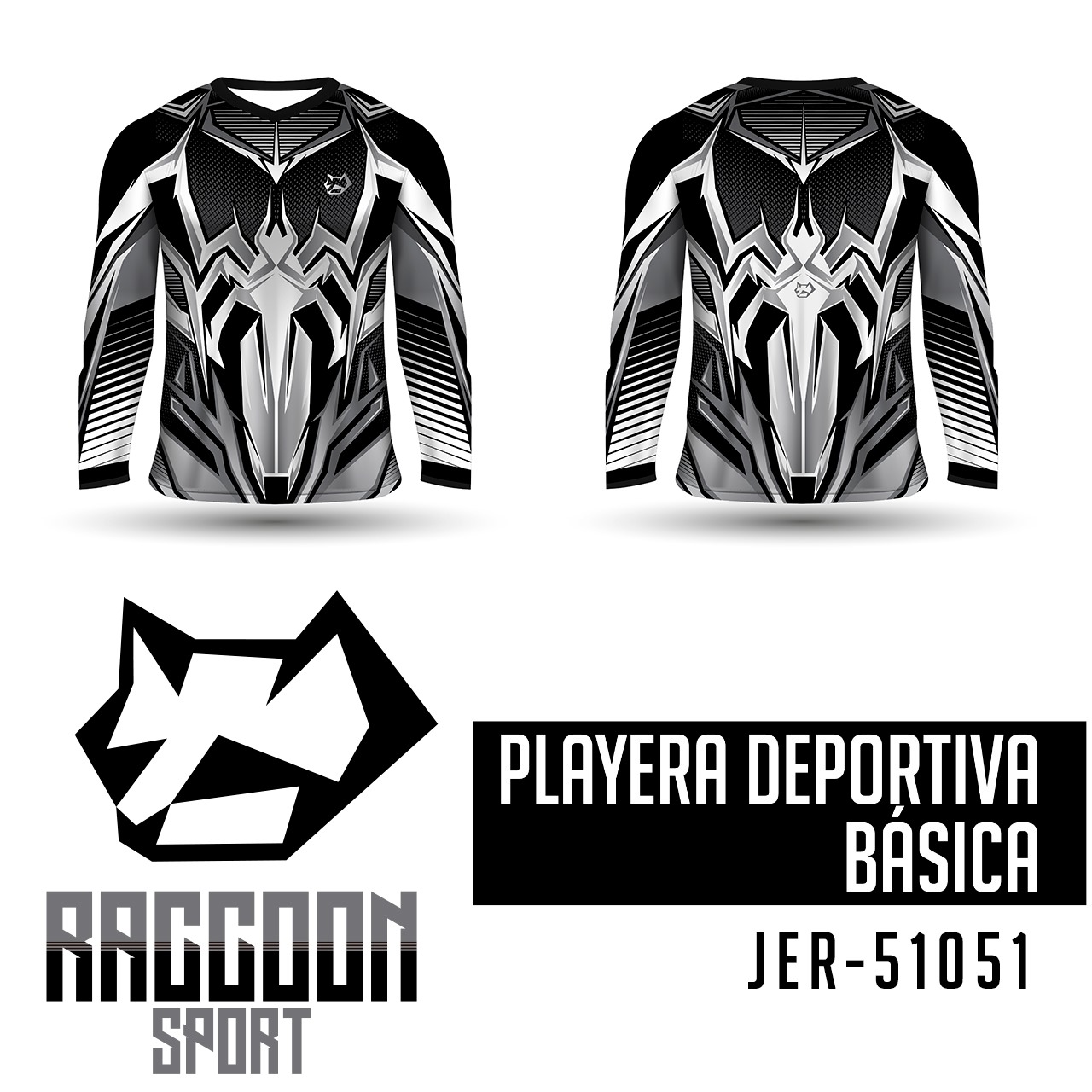 JER-51051 Jersey Playera deportiva, raccoon sport Jersey Playera deportiva, raccoon sport