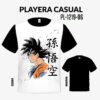 playera goku casual con estampados para hombre-