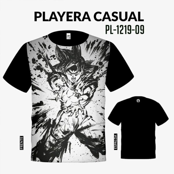 playera goku casual con estampados para hombre-