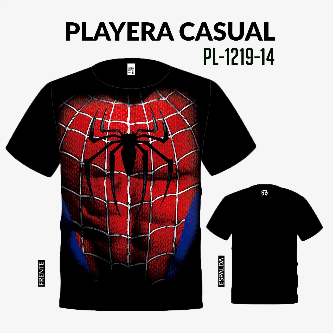 PL-1219-14playera de spiderman comics y super héroes la pura leche playera de spiderman comics y super héroes la pura leche