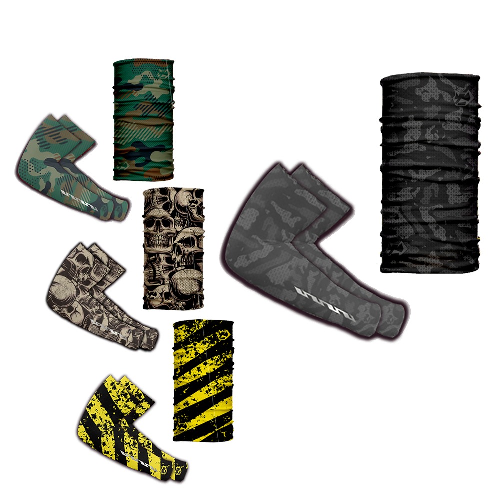 paquete de mascara tubular y manga para el brazo