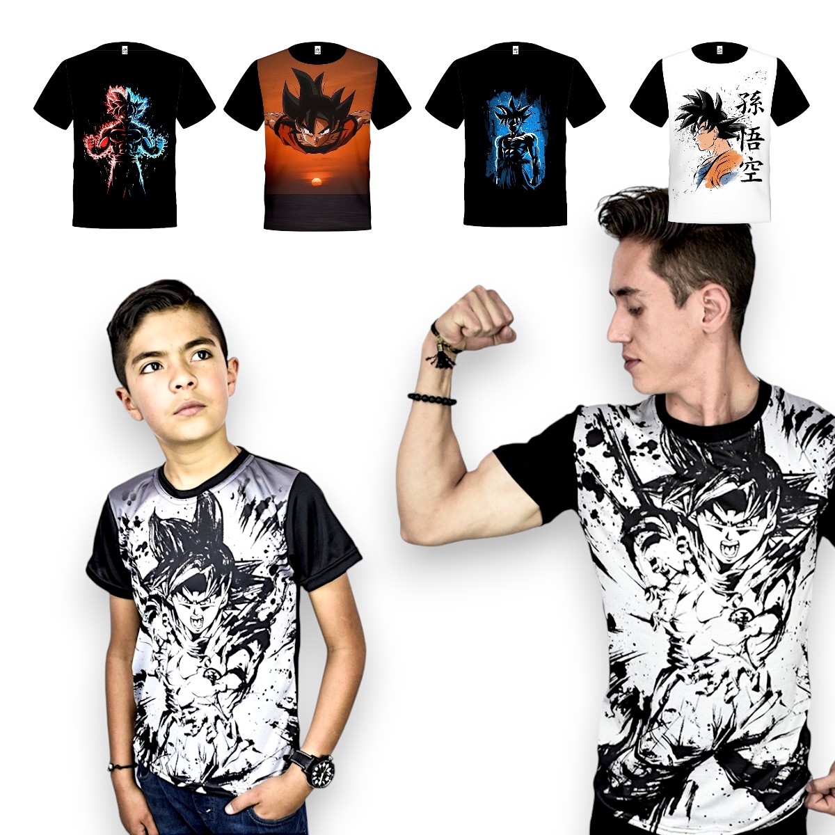 playera de goku comics la pura leche-Photoroom